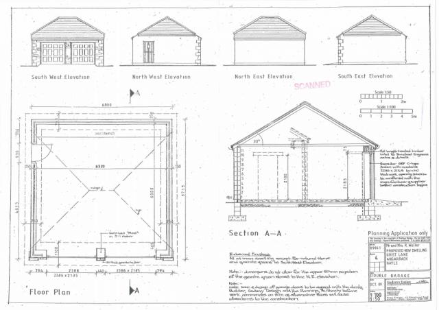 4 Proposed double garage, floor plan and elevations 04082016 4 Proposed double garage, floor plan and elevations 04082016